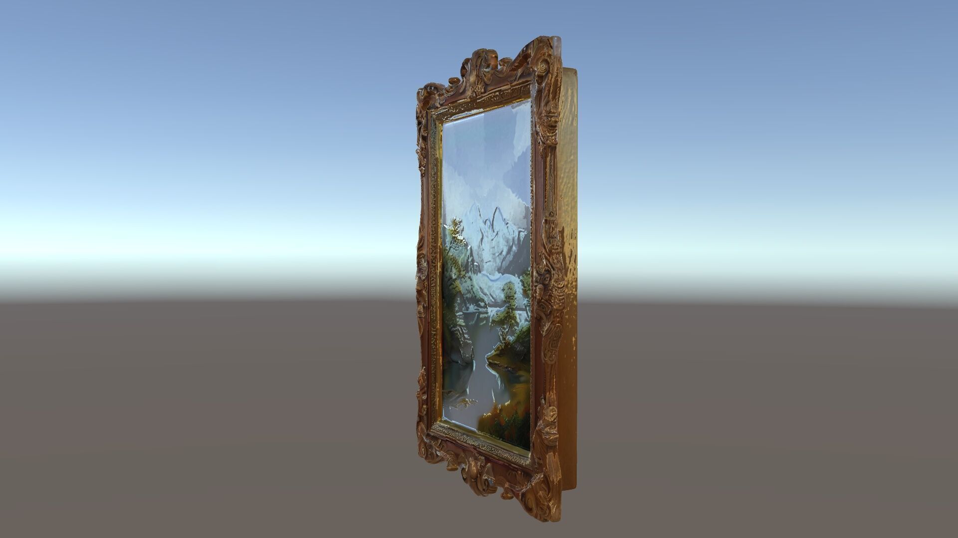 Ornate Classical Picture Frame Model Pack Low-poly 3D model_9