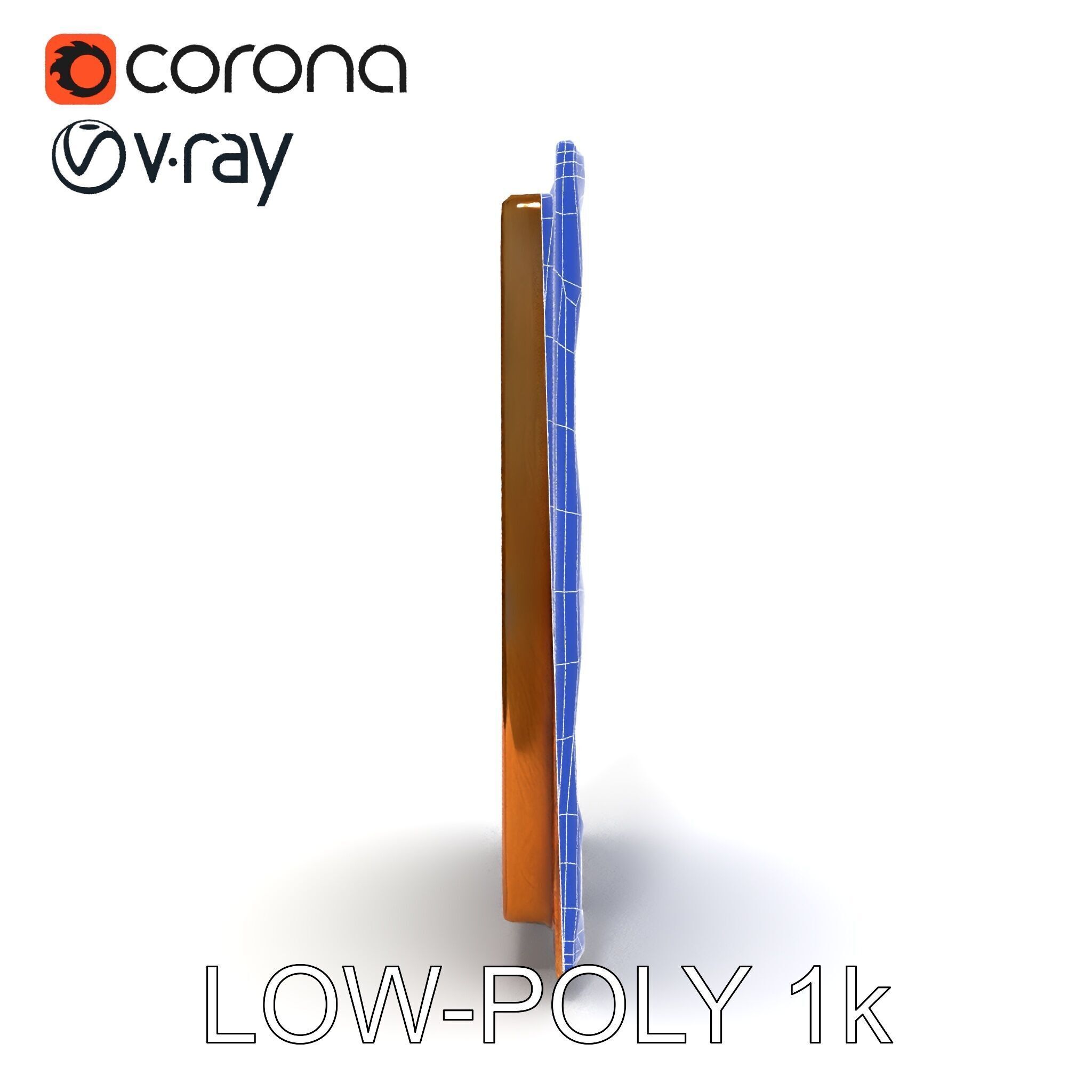 Ornate Classical Picture Frame Model Pack Low-poly 3D model_20