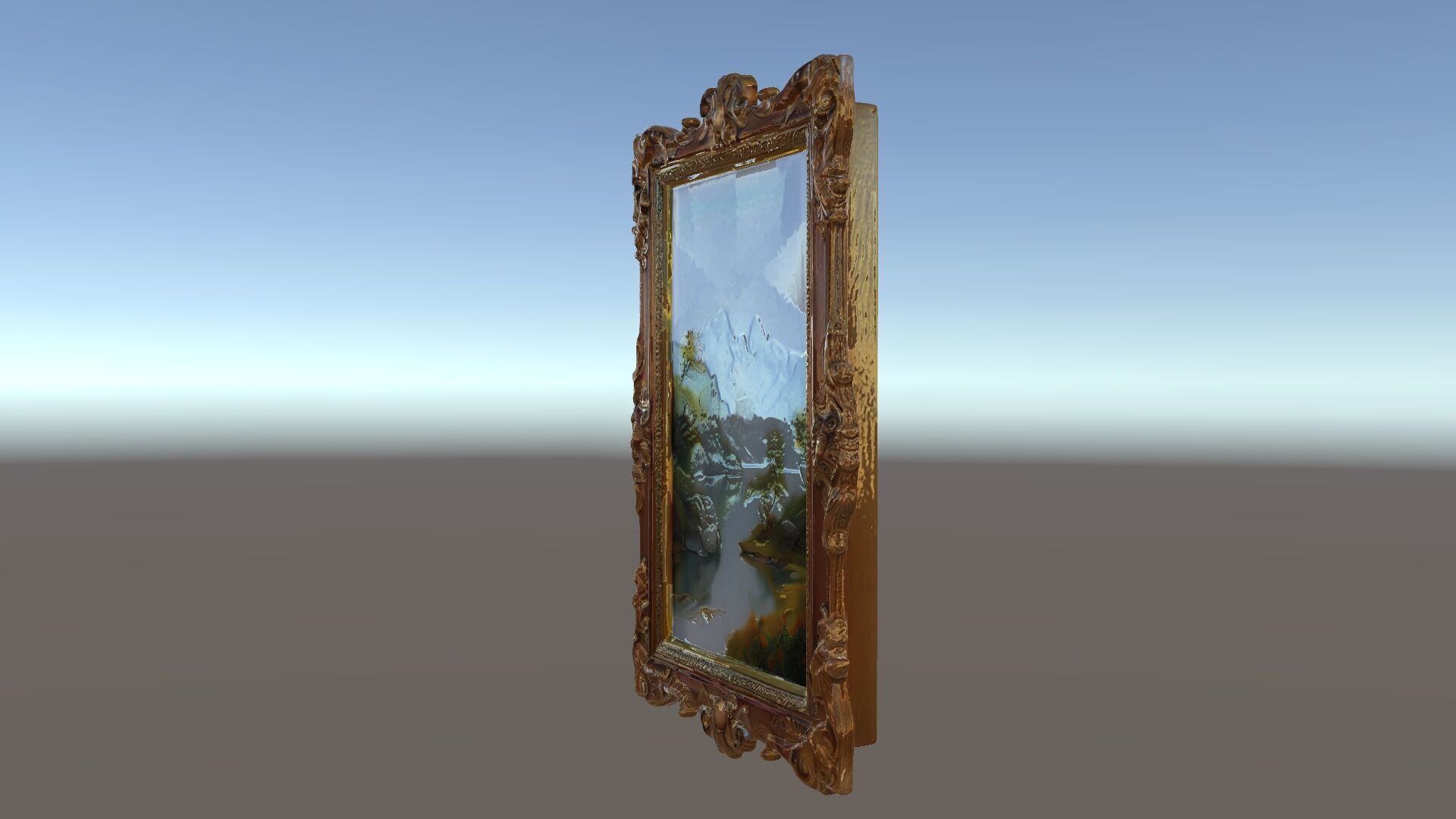 Ornate Classical Picture Frame Model Pack Low-poly 3D model_5