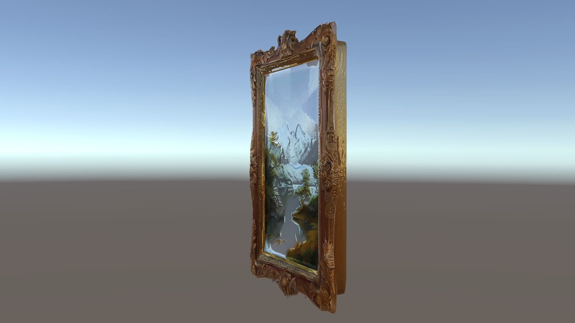 Ornate Classical Picture Frame Model Pack Low-poly 3D model_15