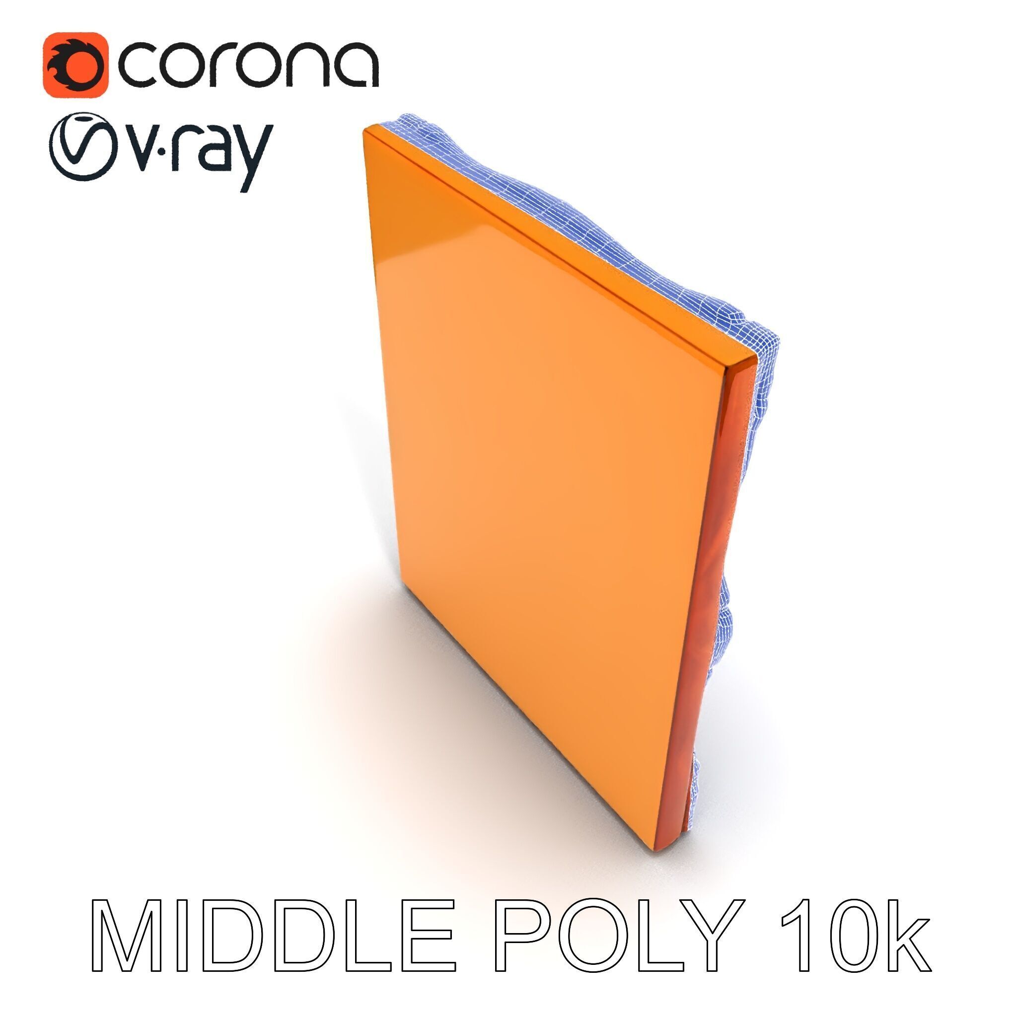 Ornate Picture Frame with Modern Art model pack Low-poly 3D model_12