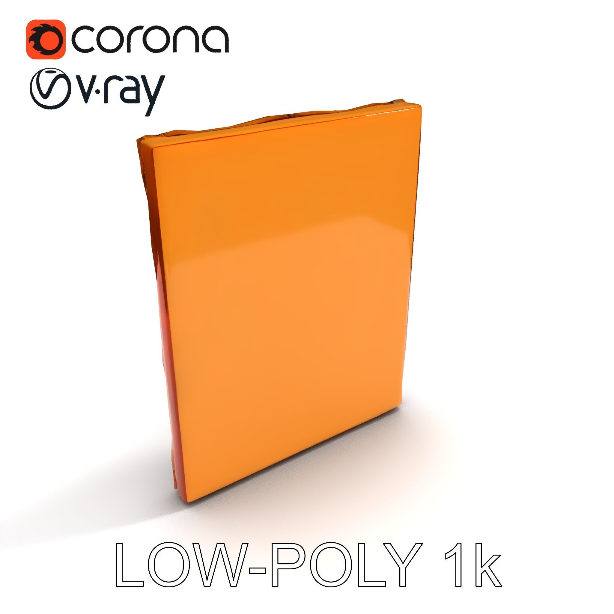 Ornate Picture Frame with Modern Art model pack Low-poly 3D model_22