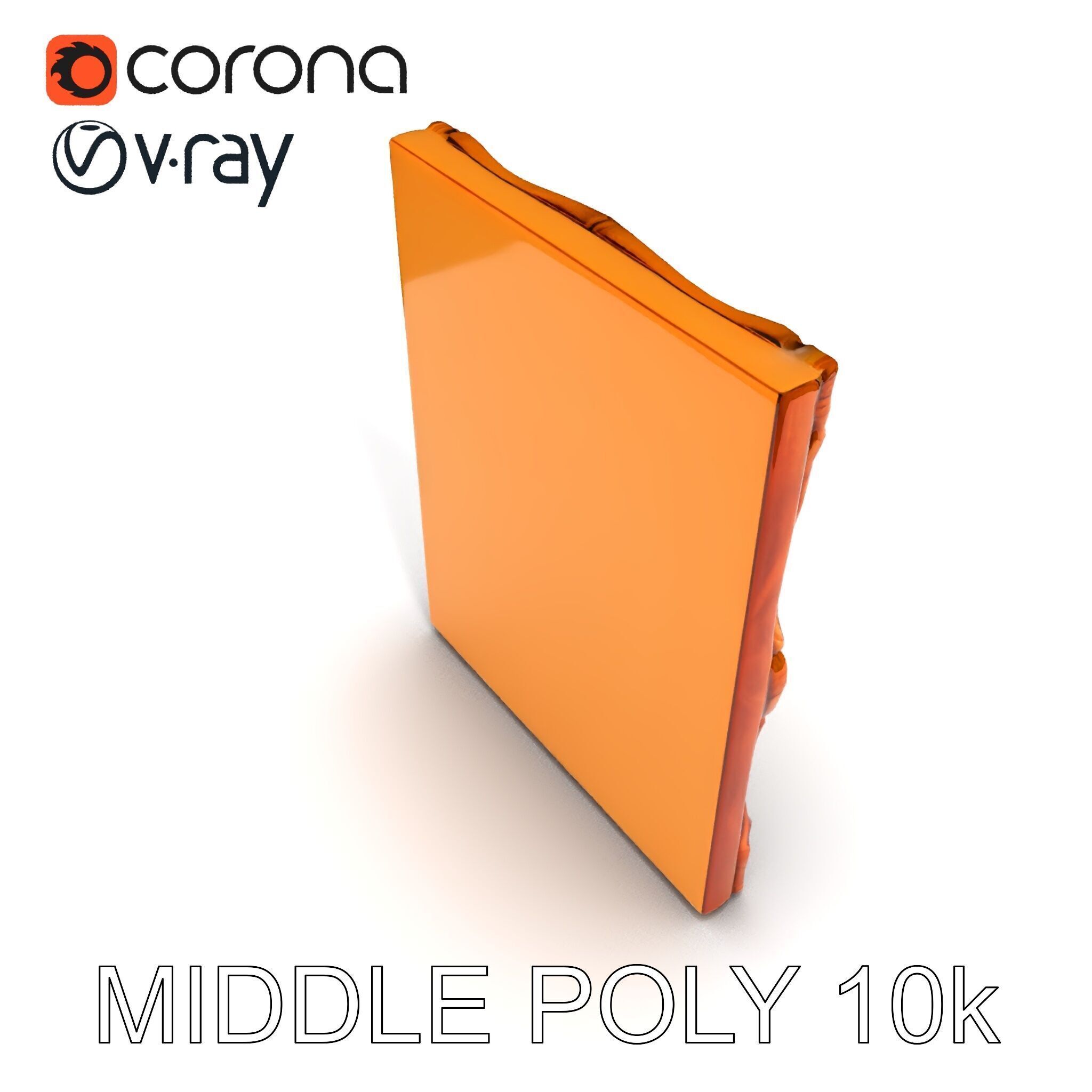 Ornate Picture Frame with Modern Art model pack Low-poly 3D model_23