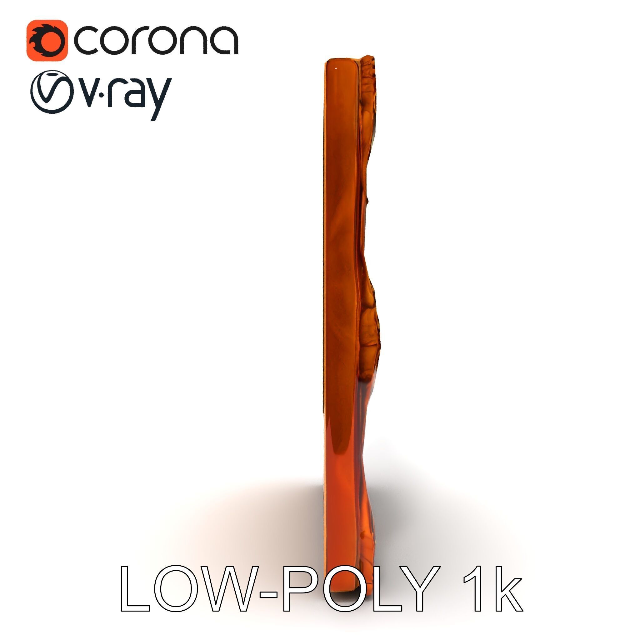 Ornate Picture Frame with Modern Art model pack Low-poly 3D model_13