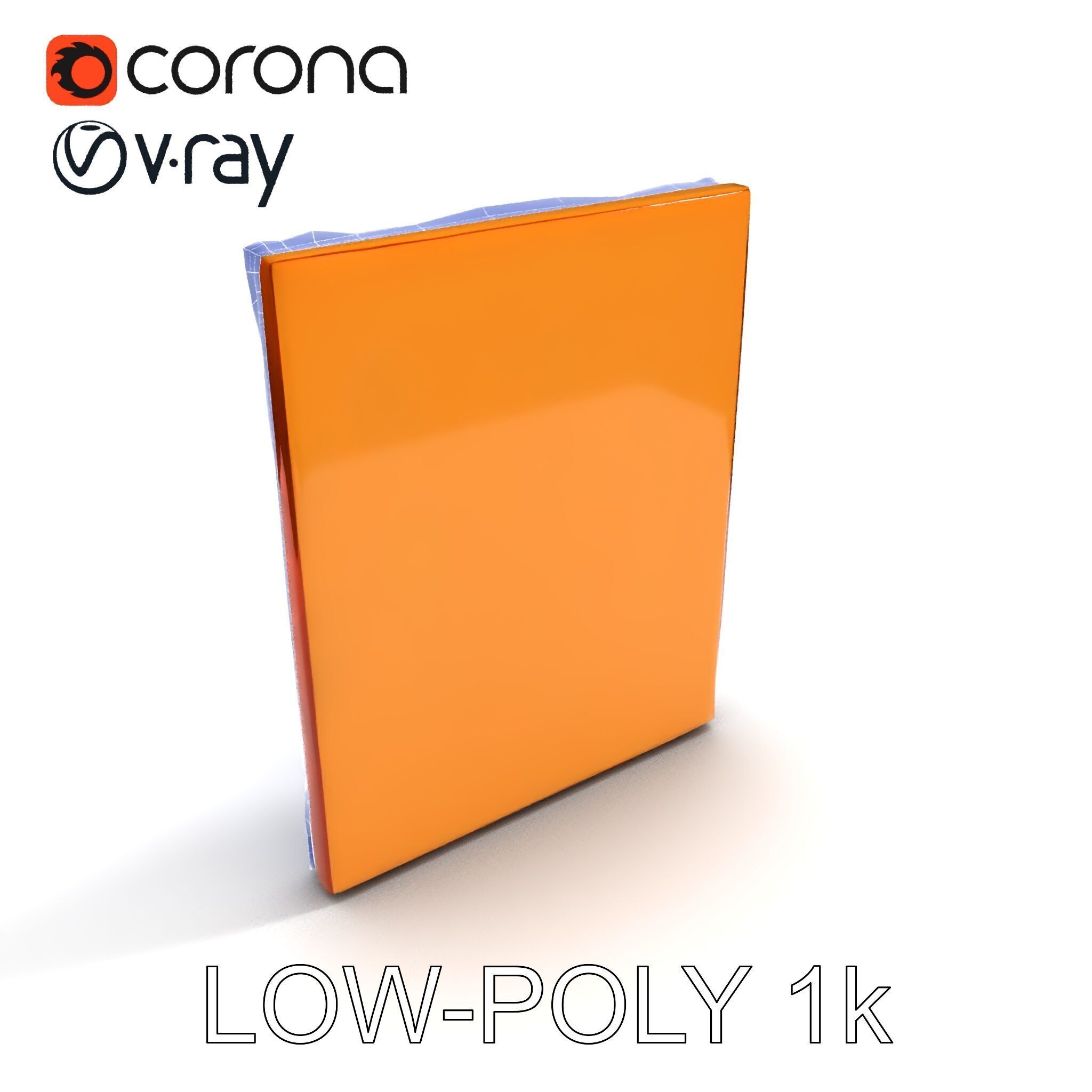 Ornate Picture Frame with Modern Art model pack Low-poly 3D model_29