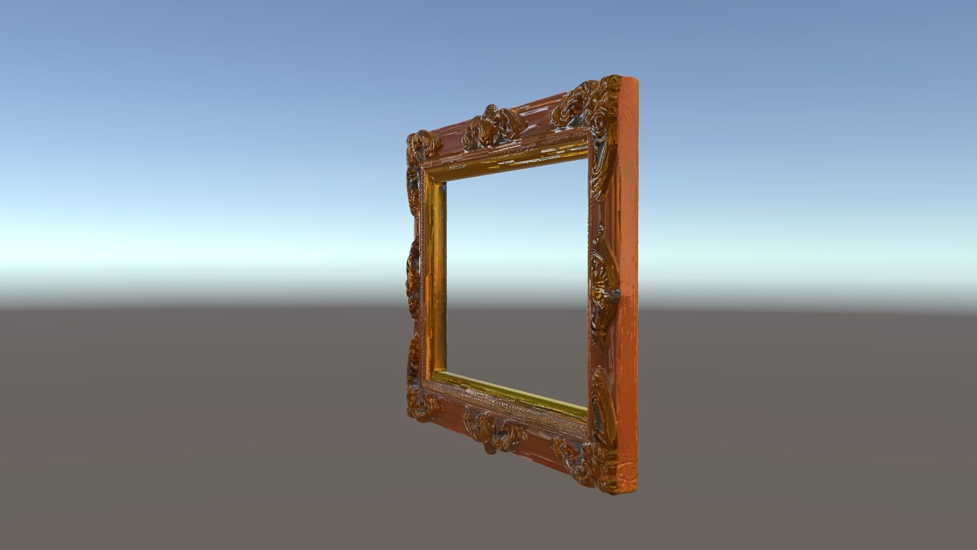 Ornate Vintage Picture Frame Model Pack Low-poly 3D model_5