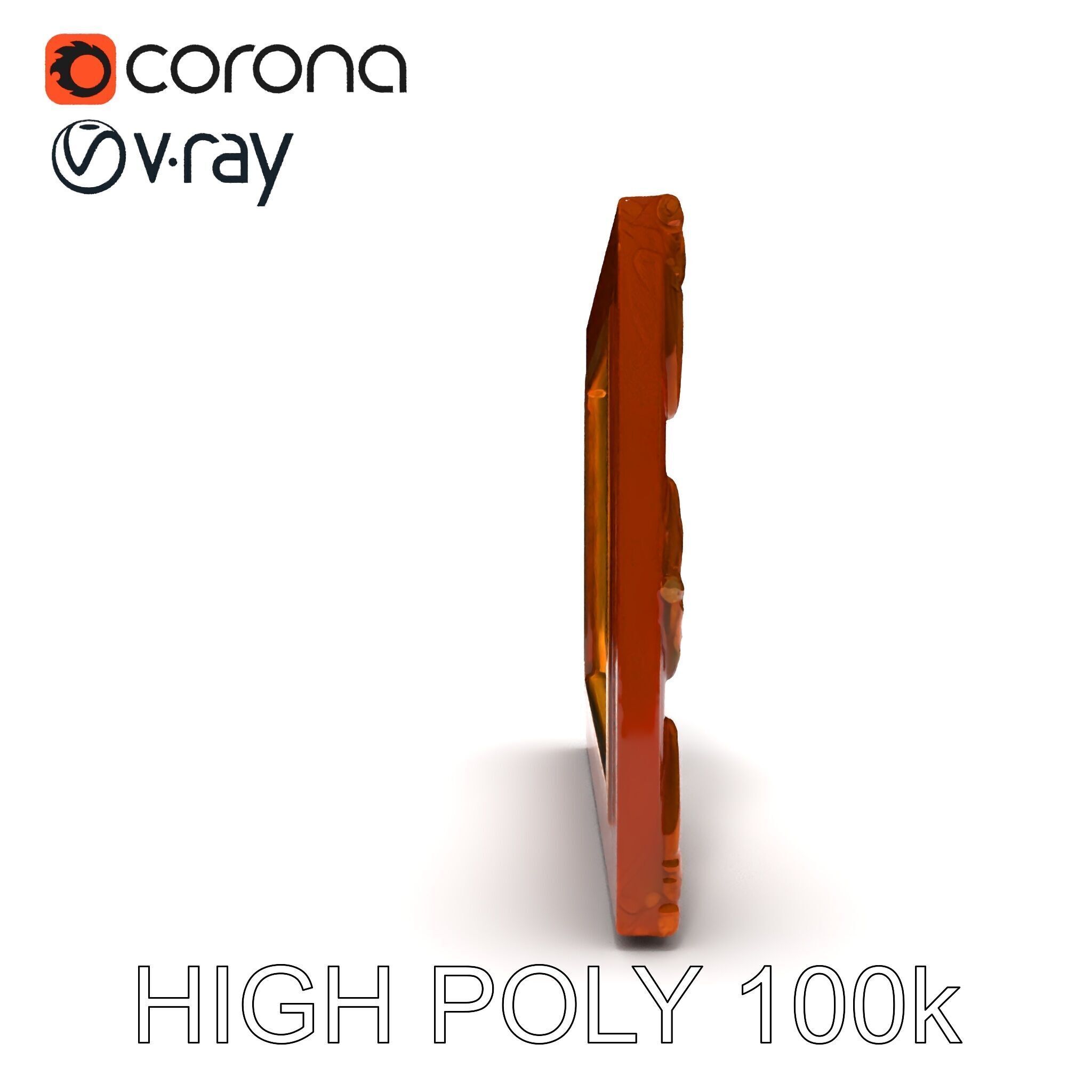 Ornate Vintage Picture Frame Model Pack Low-poly 3D model_27