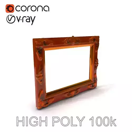 Ornate Vintage Picture Frame Model Pack