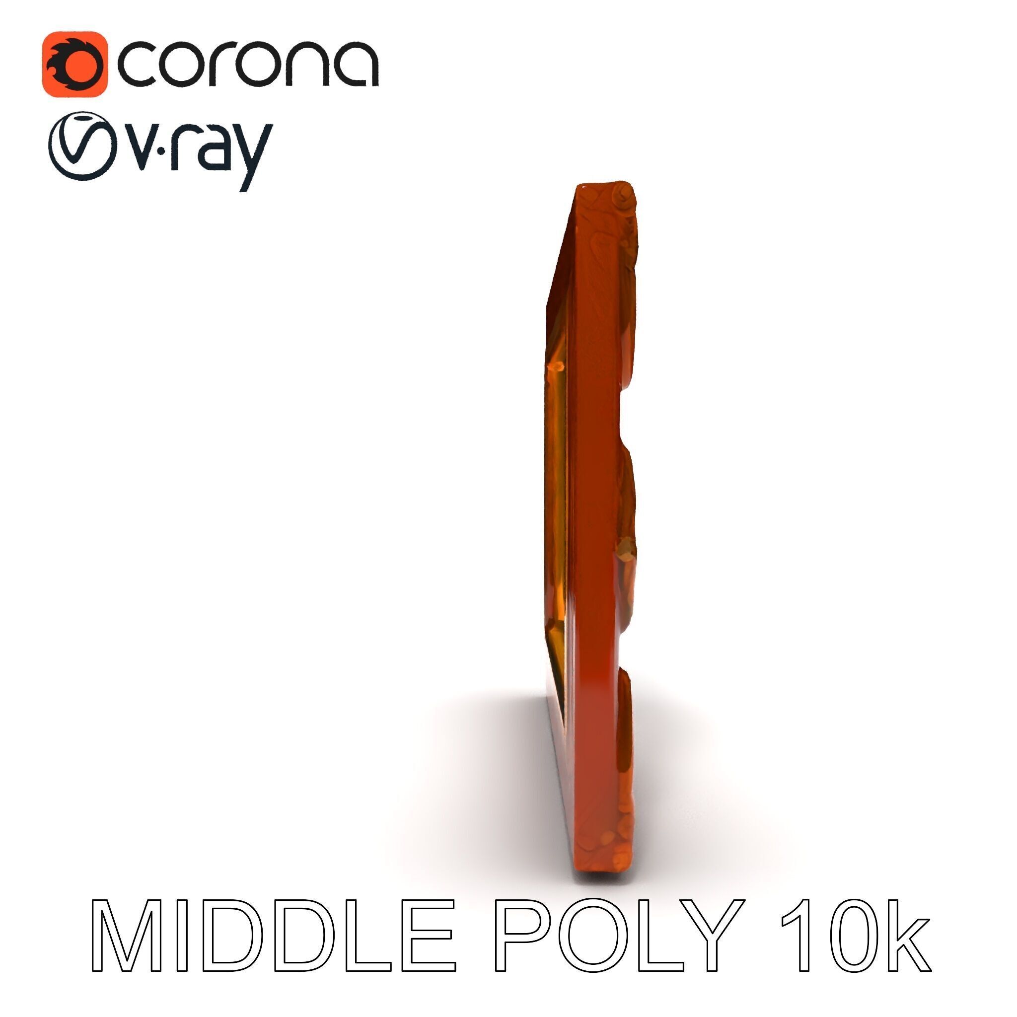 Ornate Vintage Picture Frame Model Pack Low-poly 3D model_28