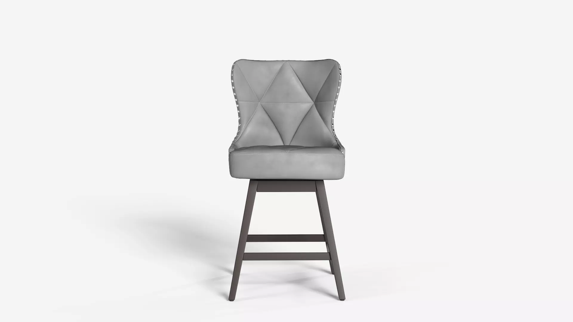 Leather Stool Modern Seating Furniture 3D model