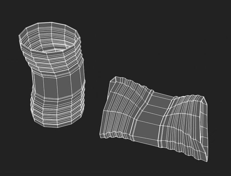 Rusty Barrels Low-poly 3D model_6