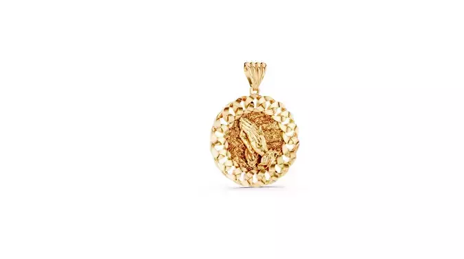 Pray pendant 3D print model
