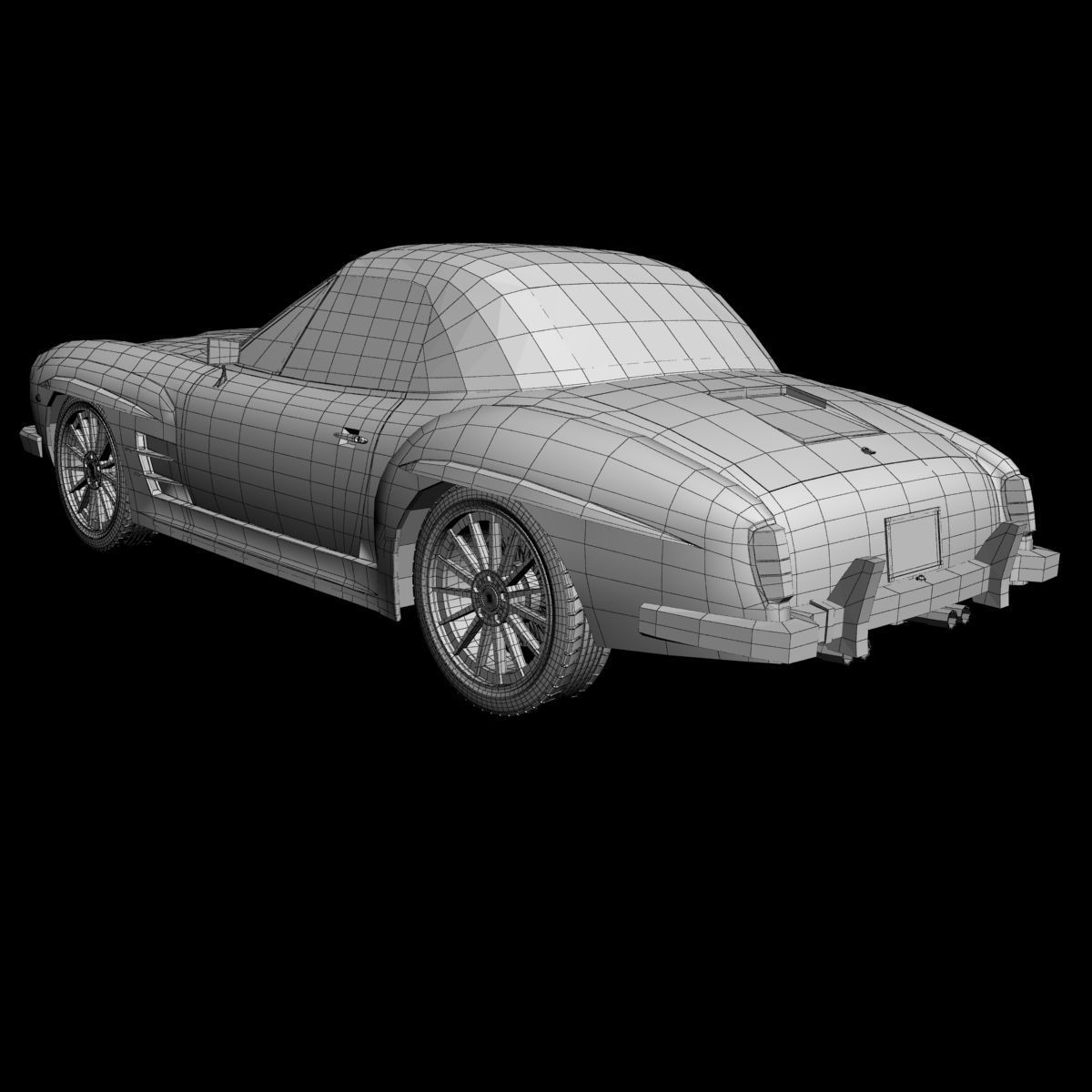 Duesen Bayern Mystar 190 SL Free 3D model_13