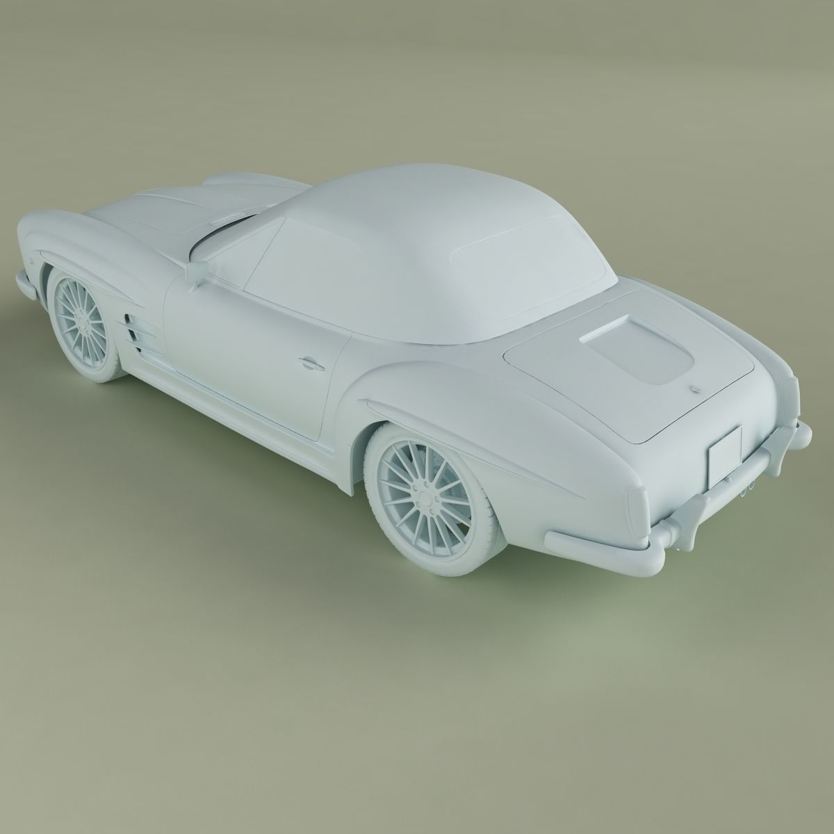 Duesen Bayern Mystar 190 SL Free 3D model_10