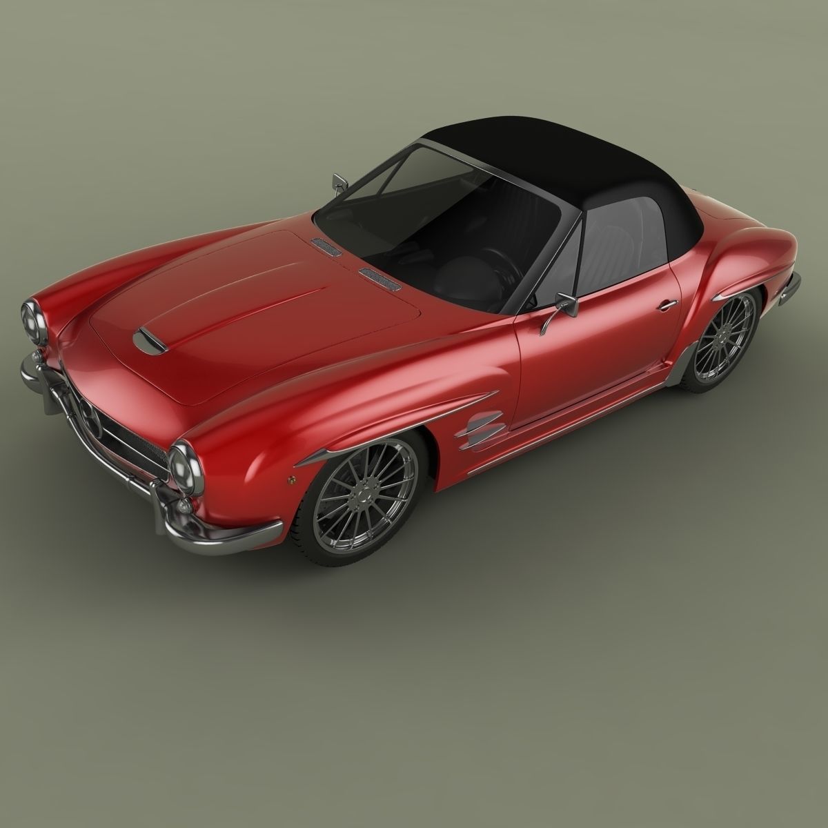 Duesen Bayern Mystar 190 SL Free 3D model_5