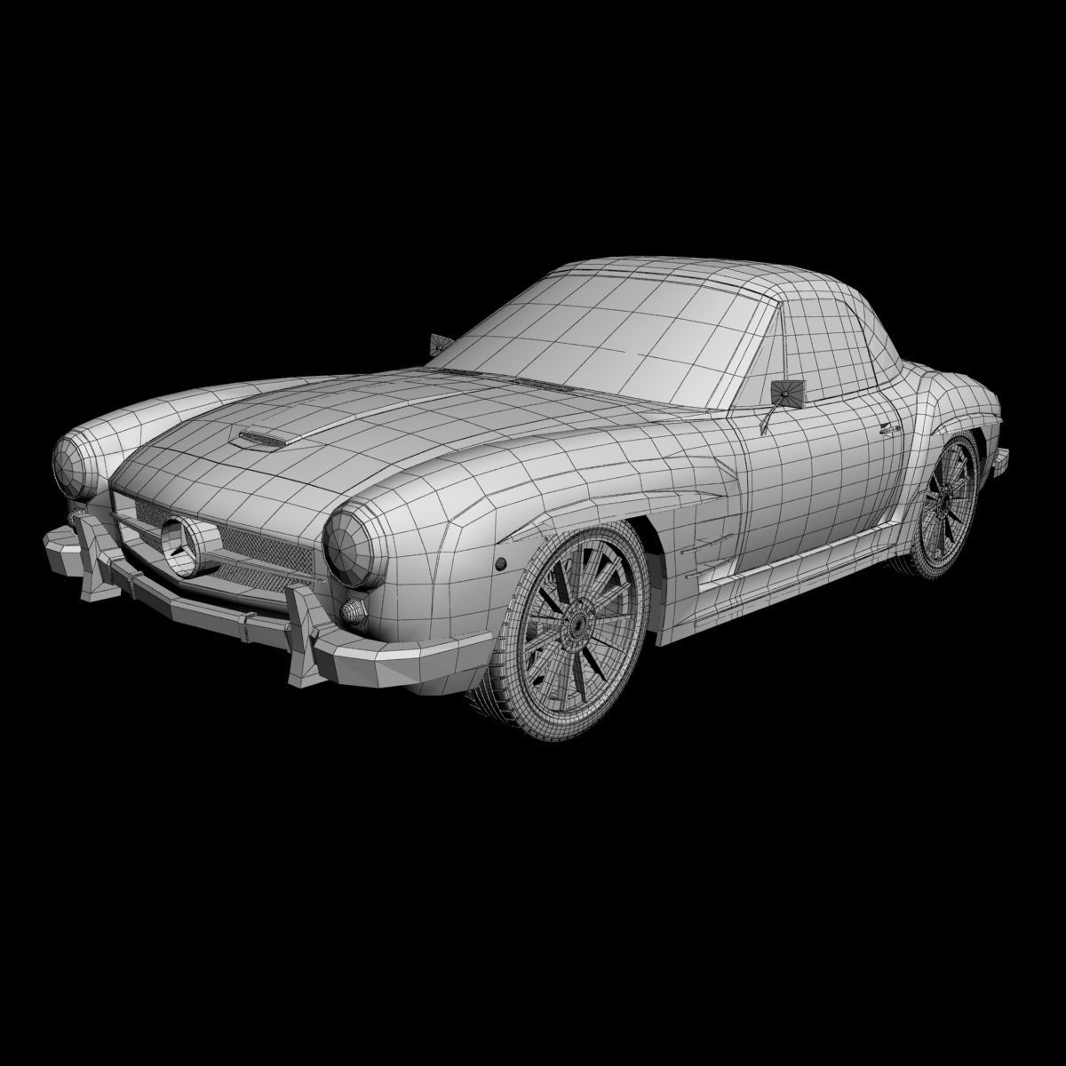 Duesen Bayern Mystar 190 SL Free 3D model_11