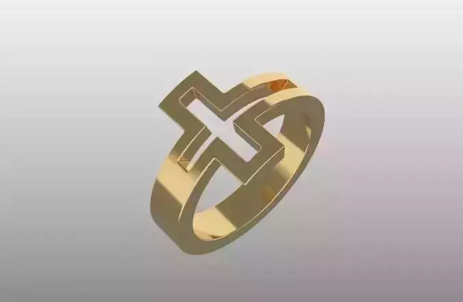 CROSS RING 16MM DIAMETER FOR PRINTING