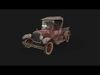 Old Rusted Vintage Pickup Truck Low-poly 3D model_1