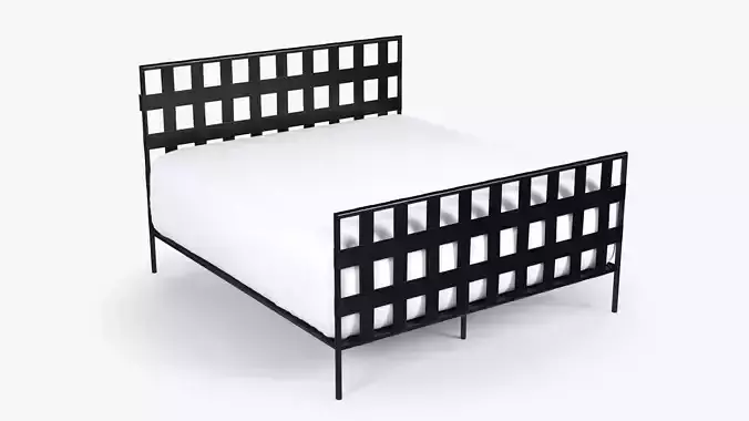Black Metal Bed