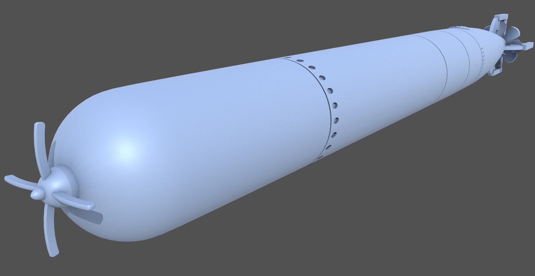 Mark VIII torpedo - 1-100 scale 3D print model_2