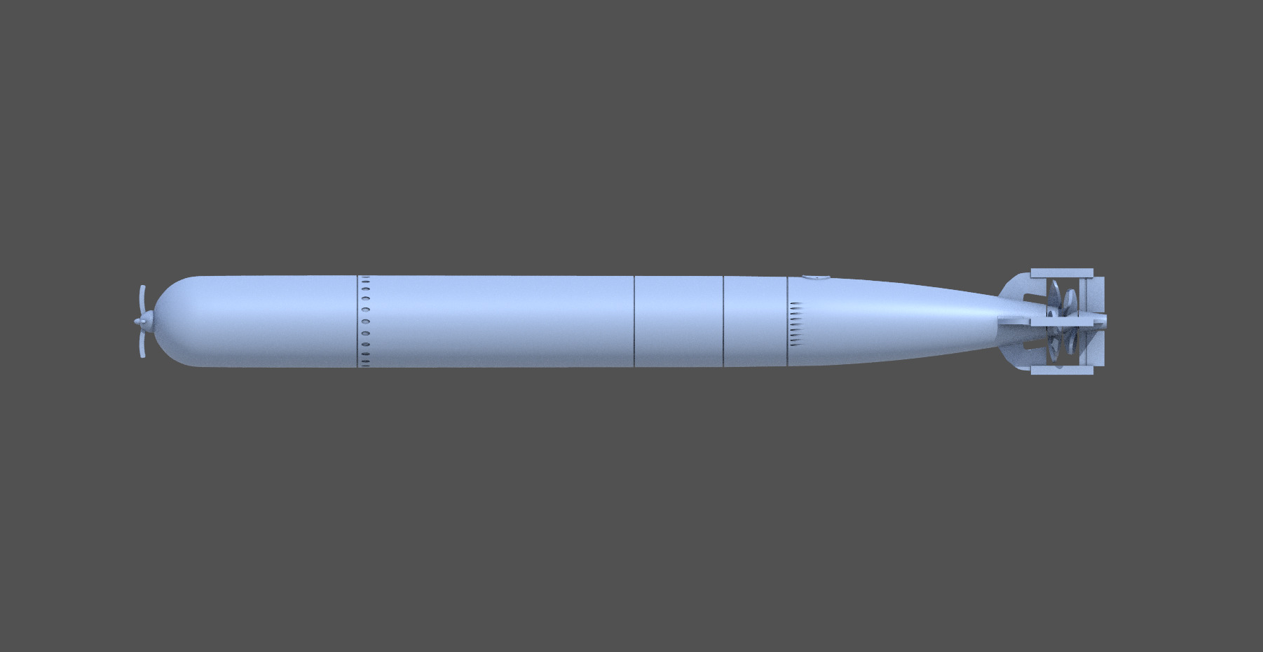 Mark VIII torpedo - 1-100 scale 3D print model_4