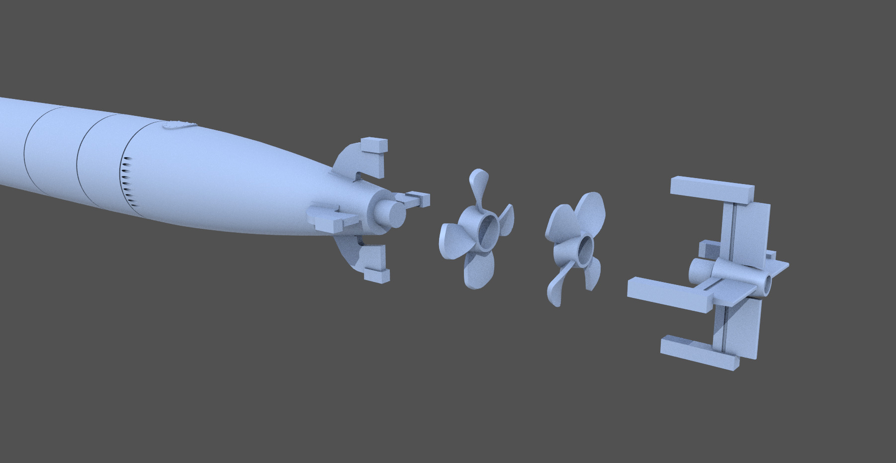 Mark VIII torpedo - 1-100 scale 3D print model_7