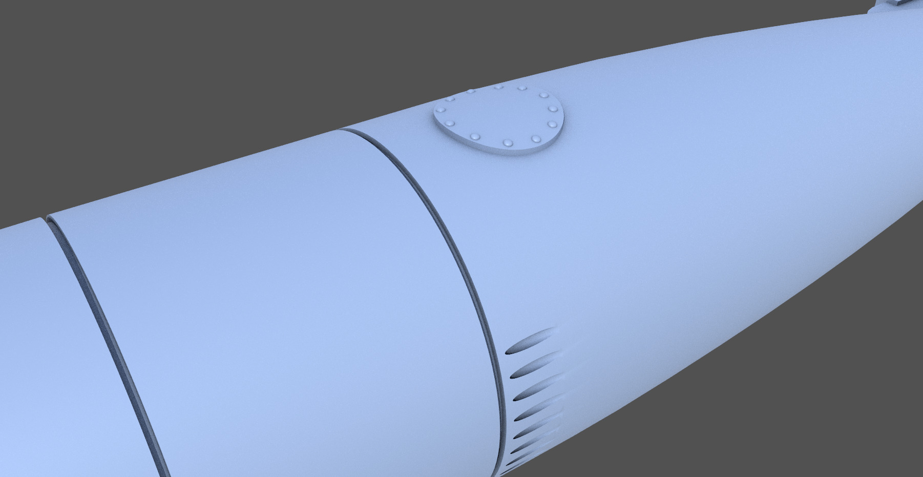 Mark VIII torpedo - 1-100 scale 3D print model_3