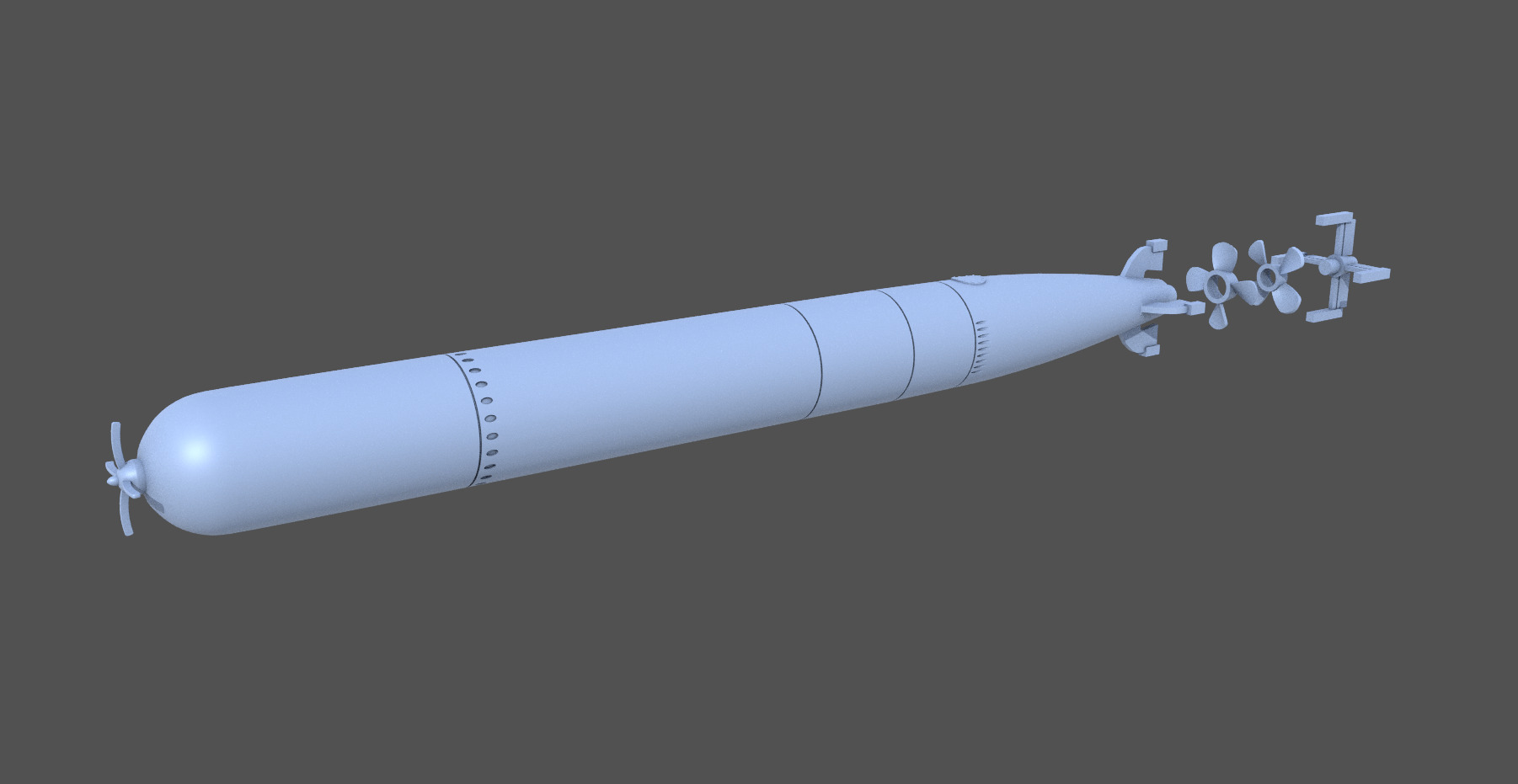 Mark VIII torpedo - 1-100 scale 3D print model_6