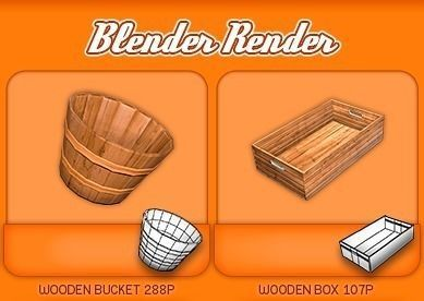 Farmers Market Gourmet Pack Low-poly 3D model 6