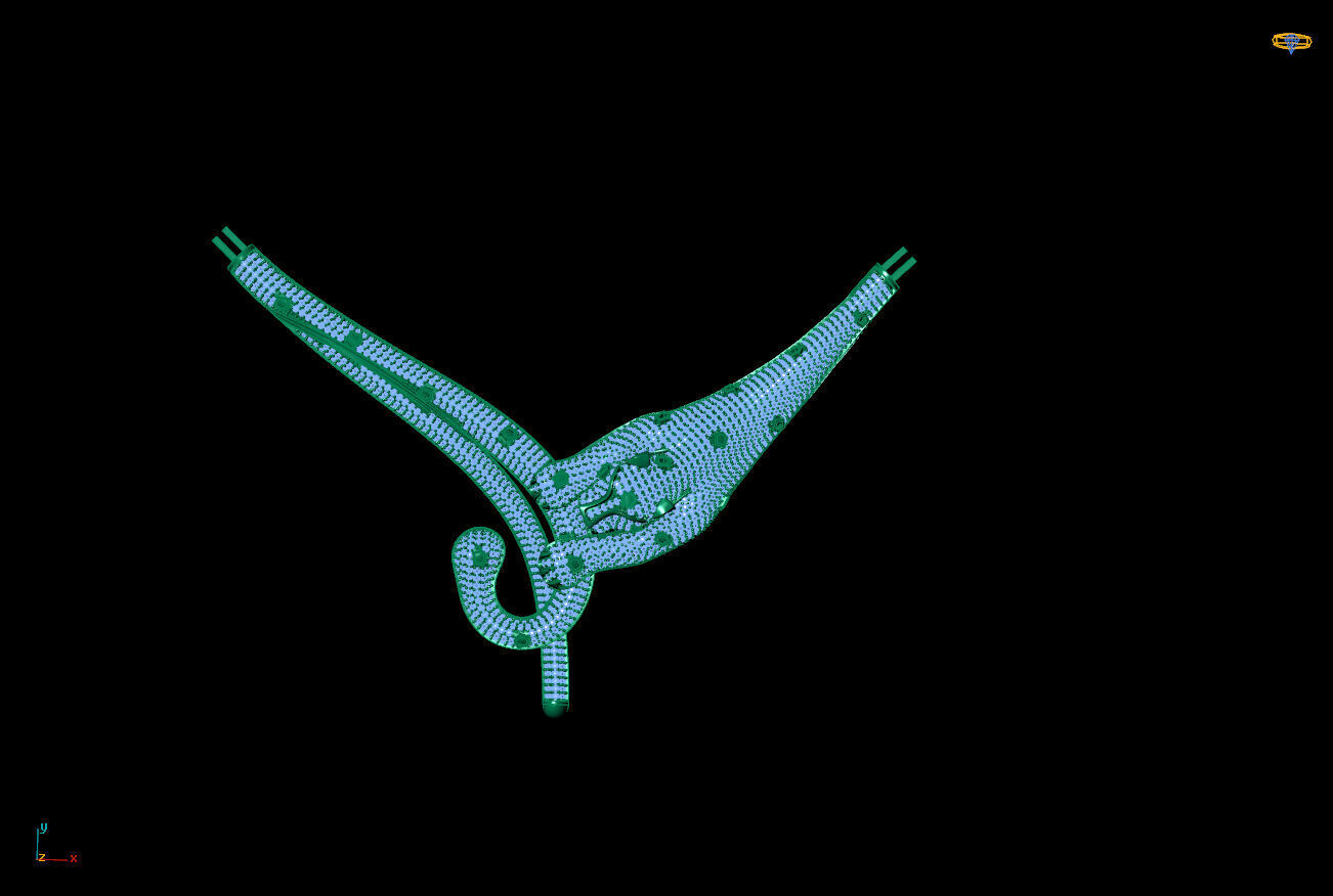 Panther Necklace 3D model_1