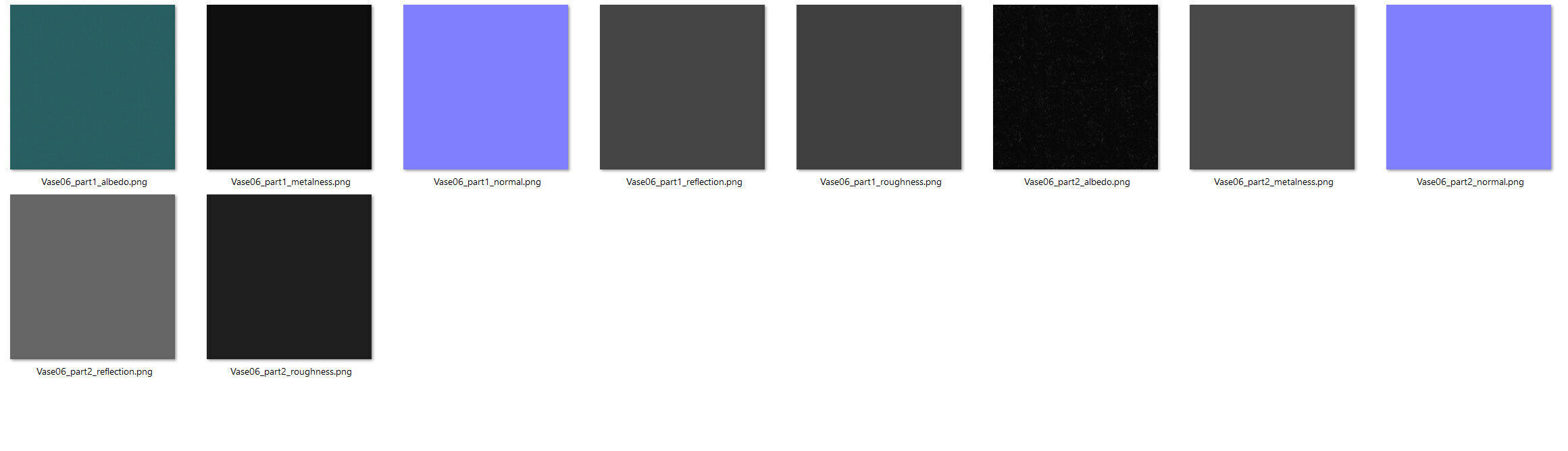 Turquoise Ceramic Pot Low-poly 3D model_8