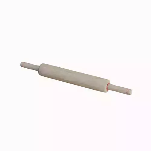 Wooden Rolling Pin 01 Low-poly 3D model