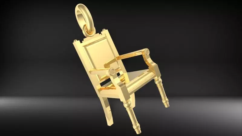 Chair Pendant Charm Bracelet Jewelry 3D print model_0
