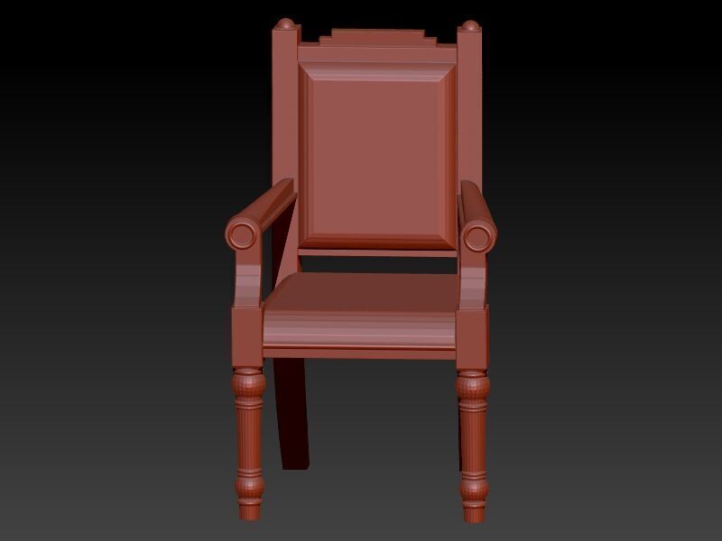 Chair Pendant Charm Bracelet Jewelry 3D print model_3