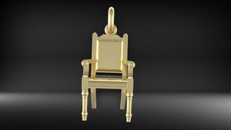 Chair Pendant Charm Bracelet Jewelry 3D print model_20