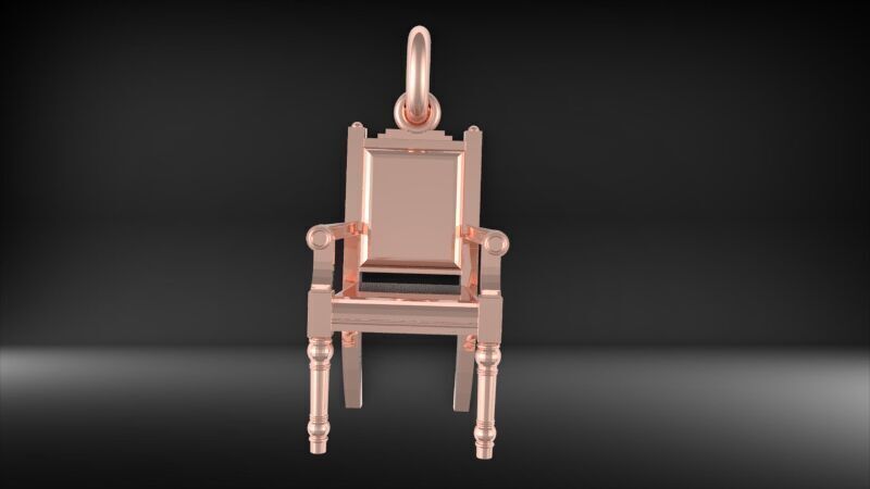 Chair Pendant Charm Bracelet Jewelry 3D print model_19