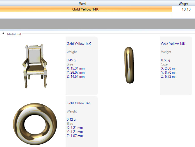 Chair Pendant Charm Bracelet Jewelry 3D print model_15