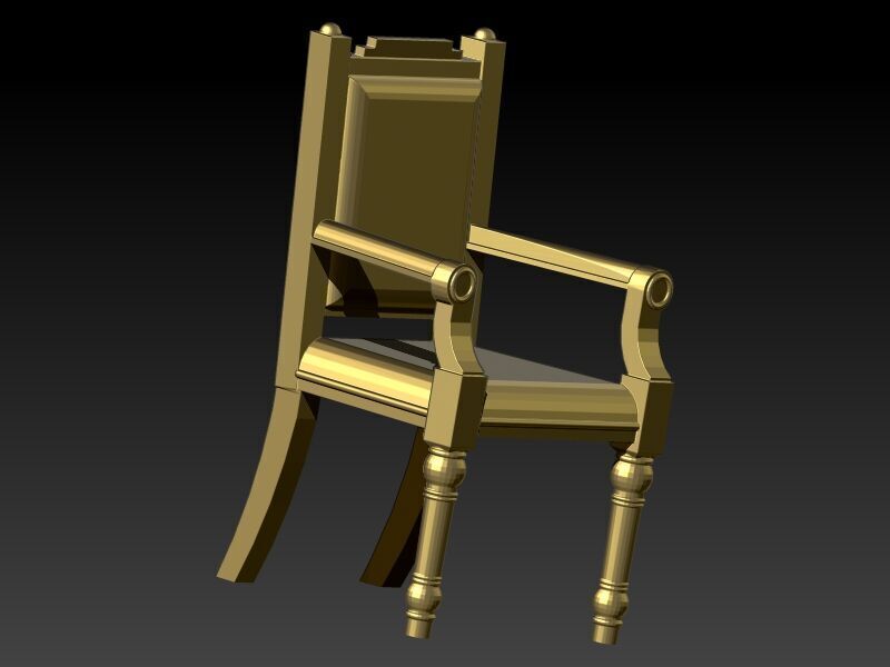 Chair Pendant Charm Bracelet Jewelry 3D print model_1