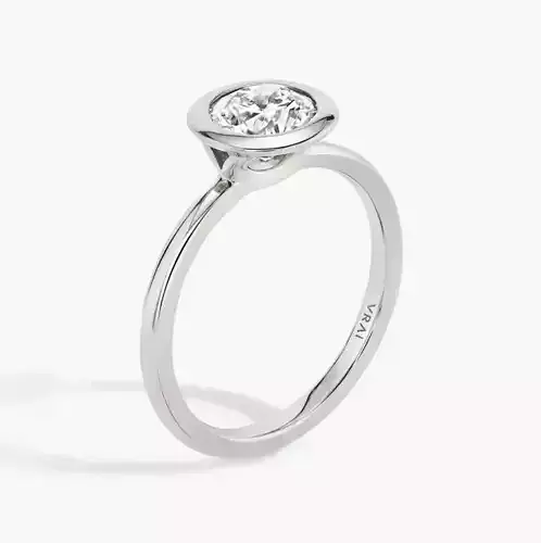 Bezel Engagement Ring 05