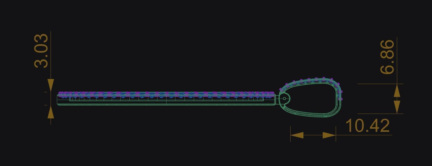 Oval Picture Pendant Bundle - 6 Pendants 3D Model Collection_14