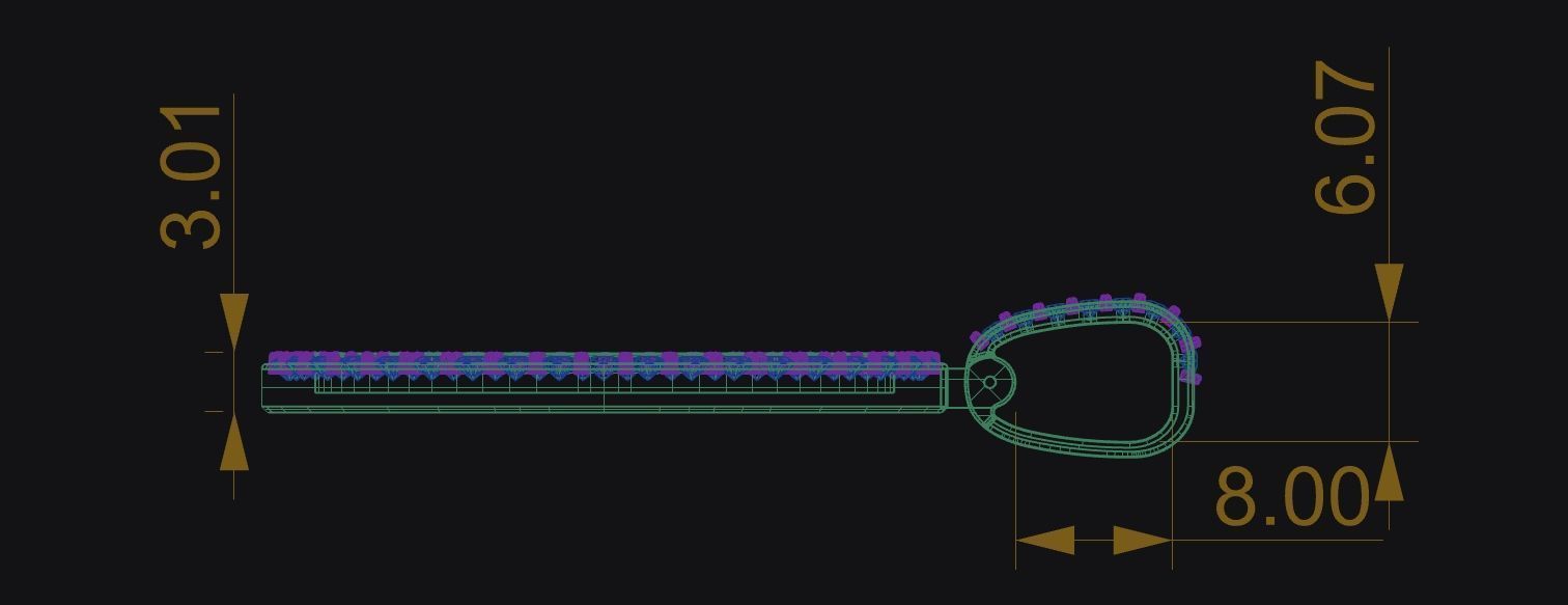 Oval Picture Pendant Bundle - 6 Pendants 3D Model Collection_15