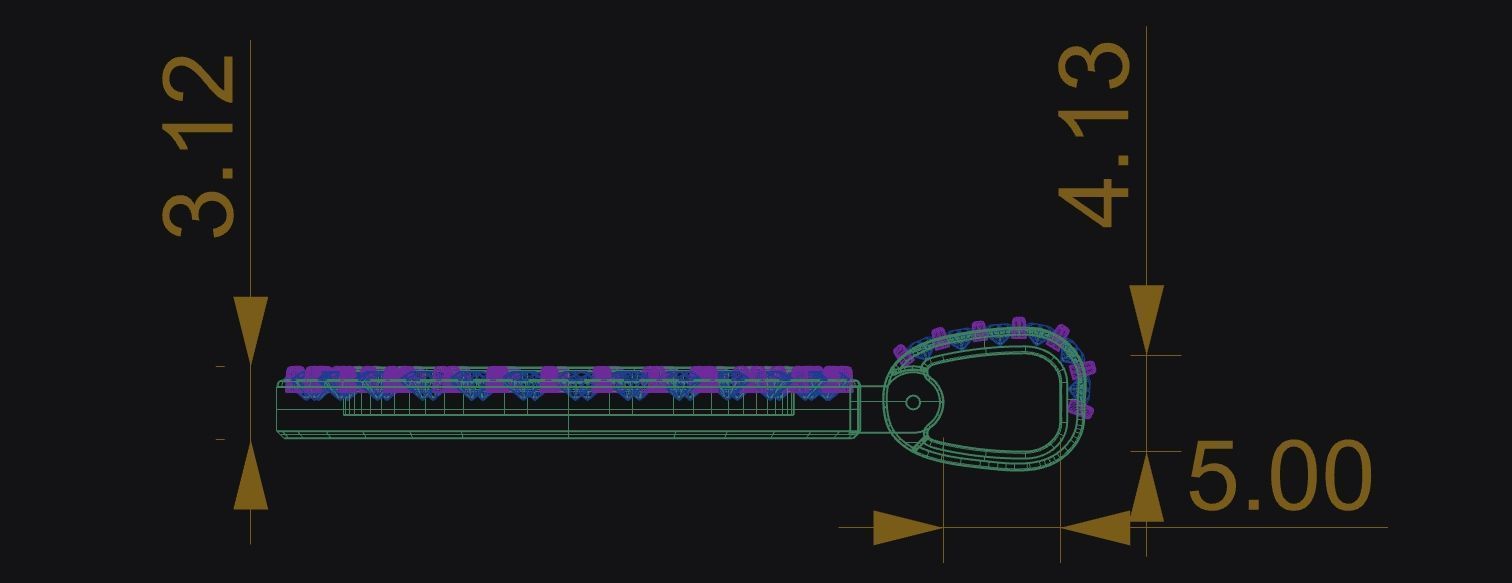 Oval Picture Pendant Bundle - 6 Pendants 3D Model Collection_16