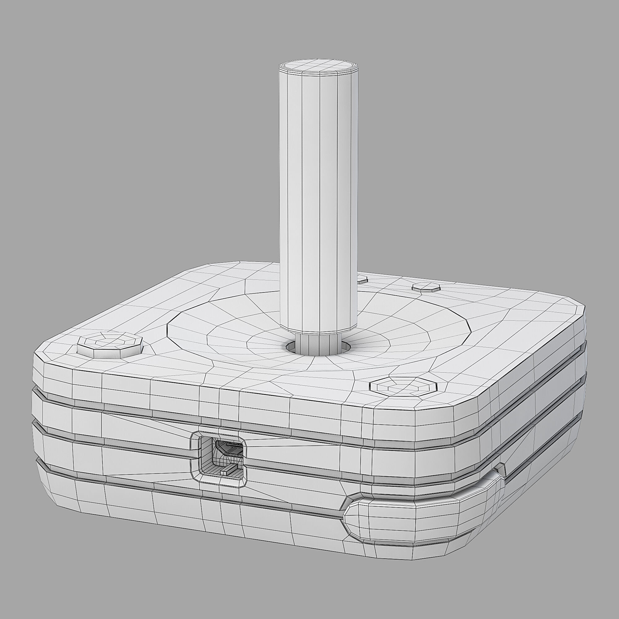 Atari VCS joystick 3D model_8