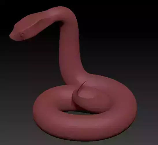 Venomous or Non-Venomous Snake Base Mesh