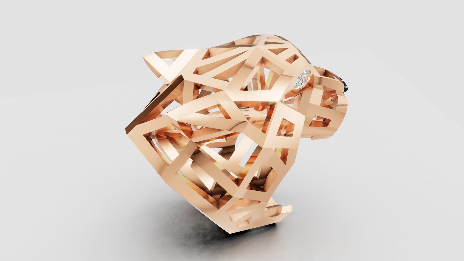 Pantera Ring 3D print model_7