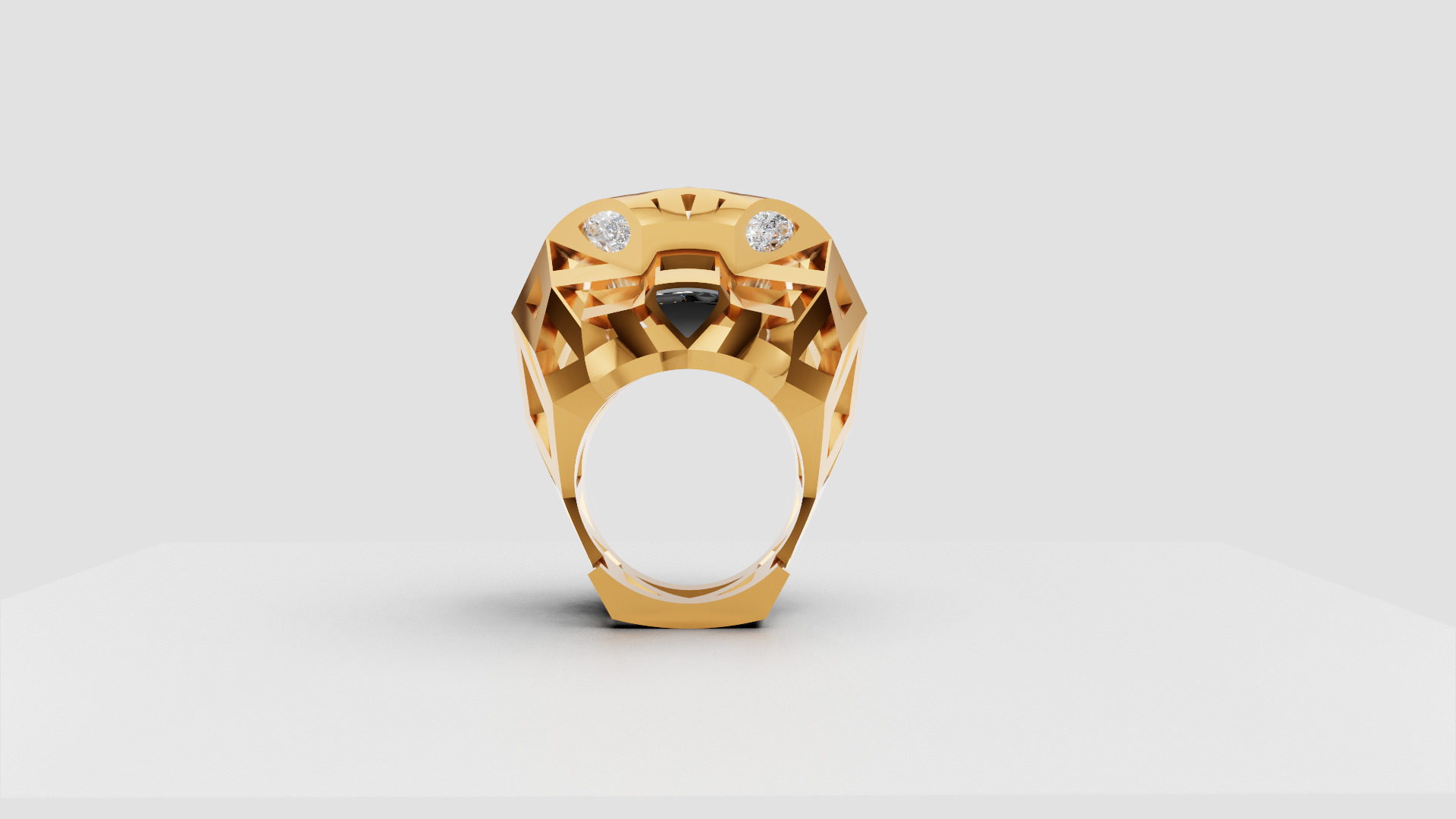 Pantera Ring 3D print model_12