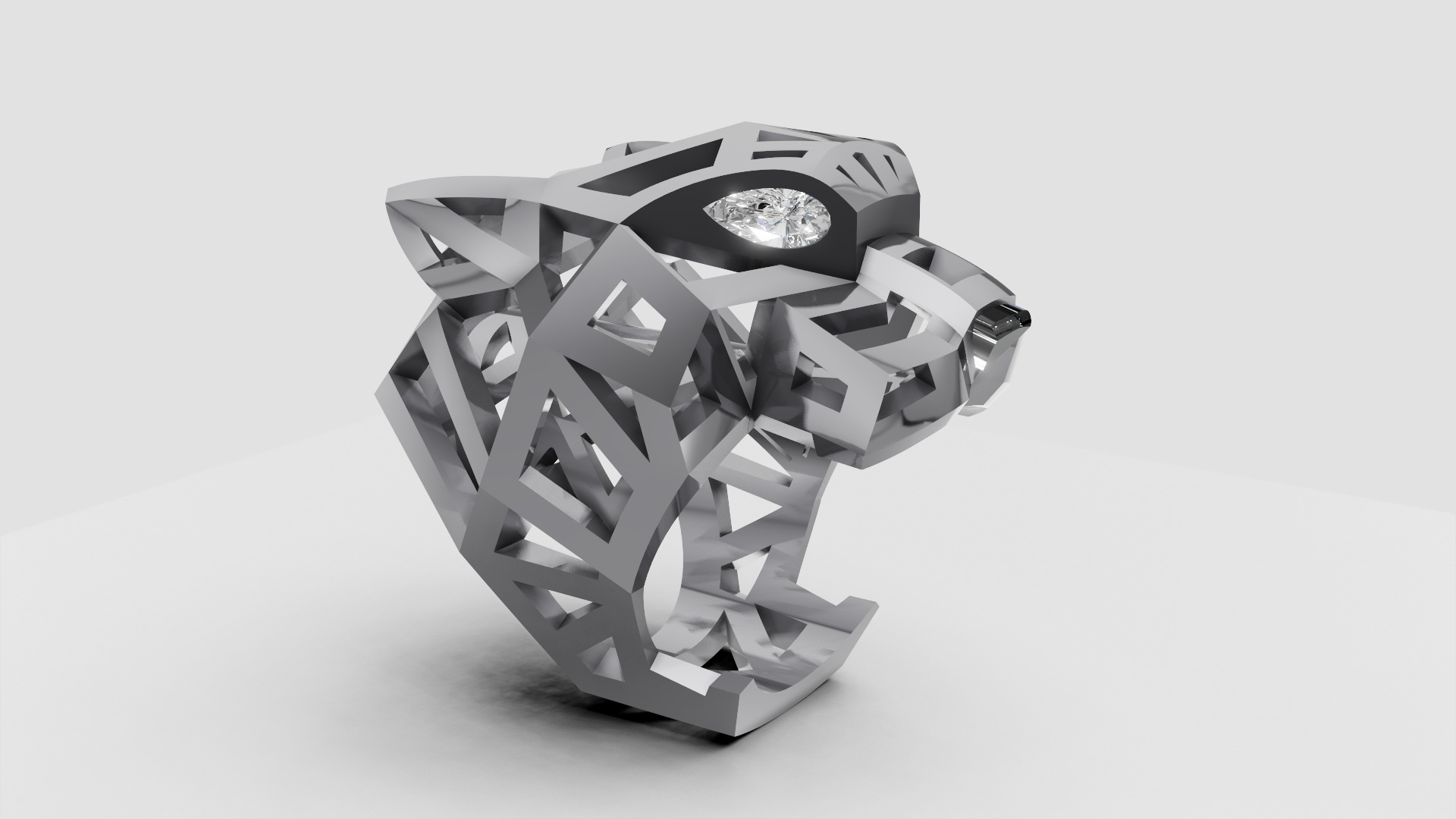 Pantera Ring 3D print model_14