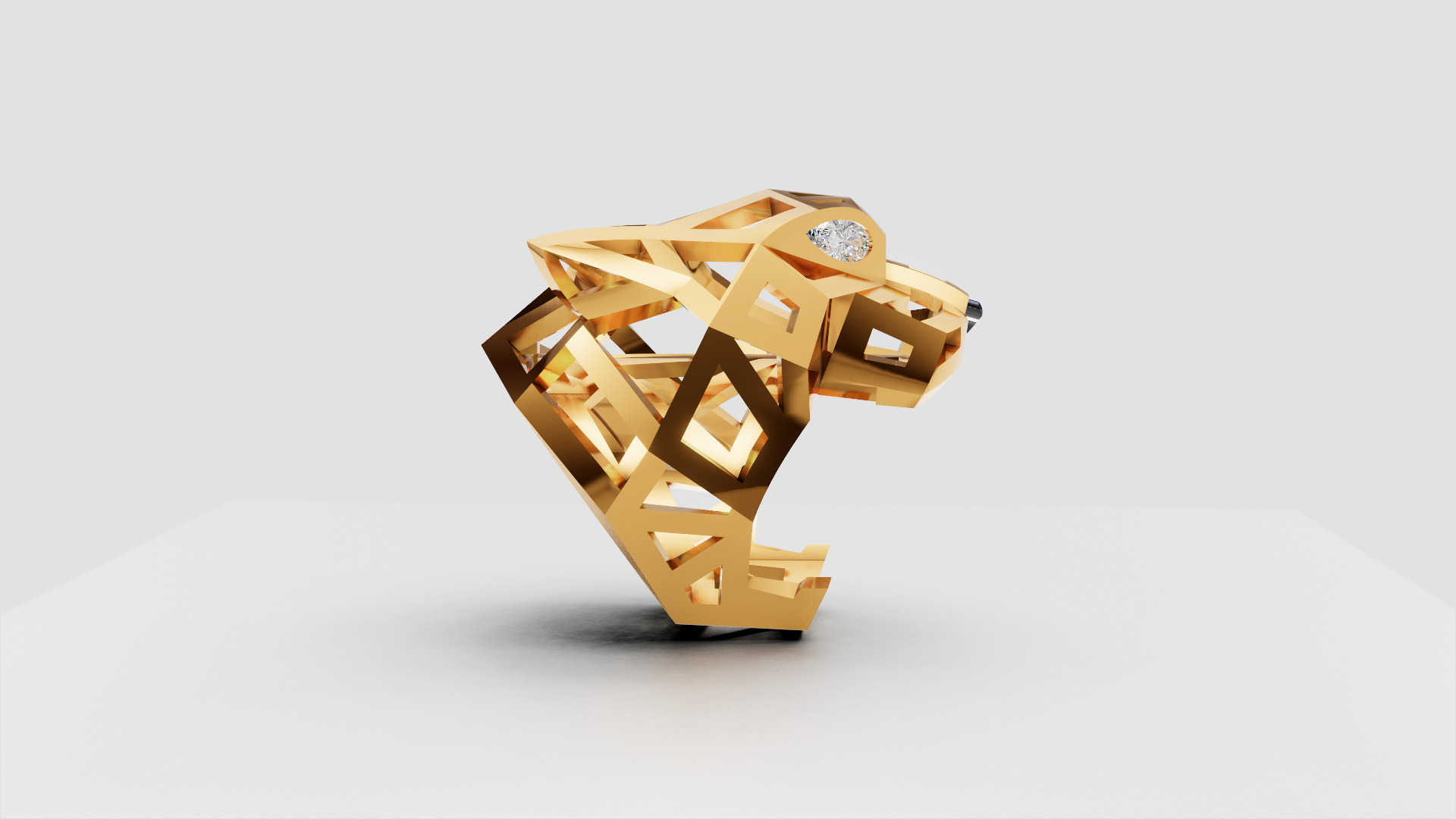 Pantera Ring 3D print model_10