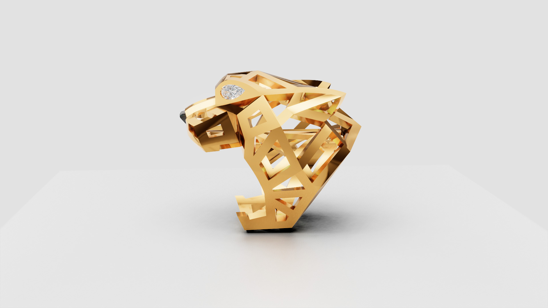 Pantera Ring 3D print model_11