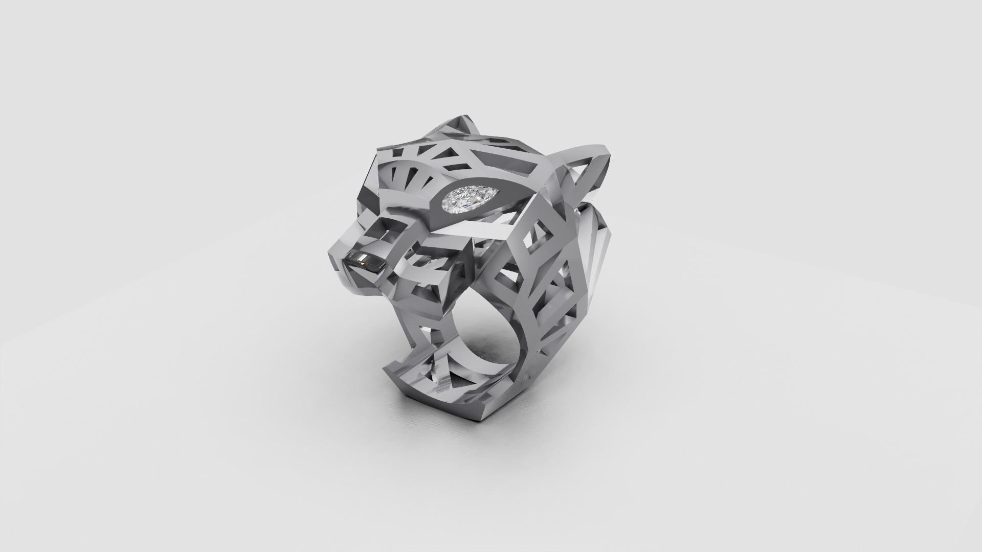 Pantera Ring 3D print model_13